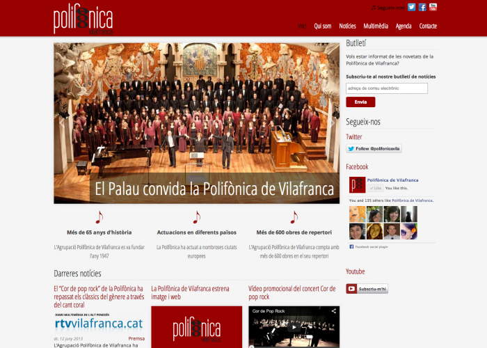 Polifònica de Vilafranca Web
